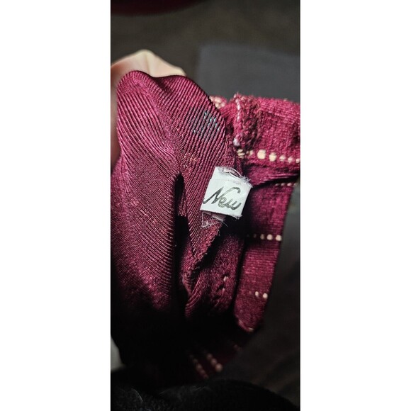 Vtg Maxi Skirt Womens S Burgundy Boho 90s Y2K Flowy Lagenlook Gypsy - Picture 3 of 4